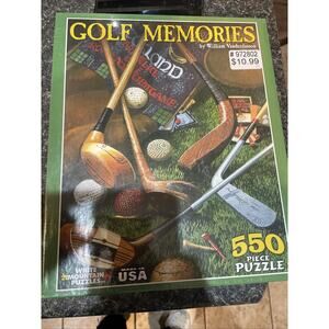 White Mountain GOLF MEMORIES 550 Piece Puzzle Made In The U.S.A